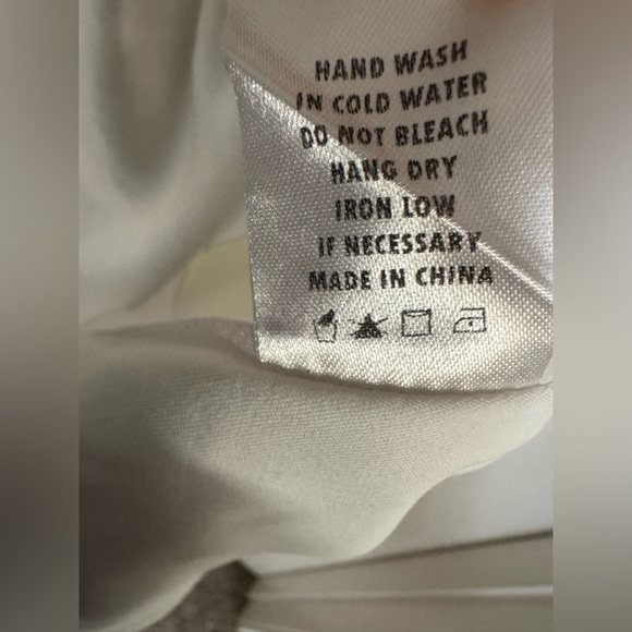 Klesis White Satin Mini Dress – Rhinestone Detail – Size M - Picture 13 of 14